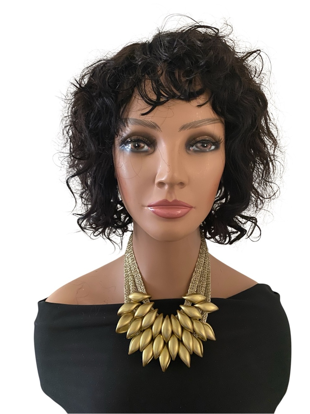 BC257 Human Hair 8”Non lace closure wig